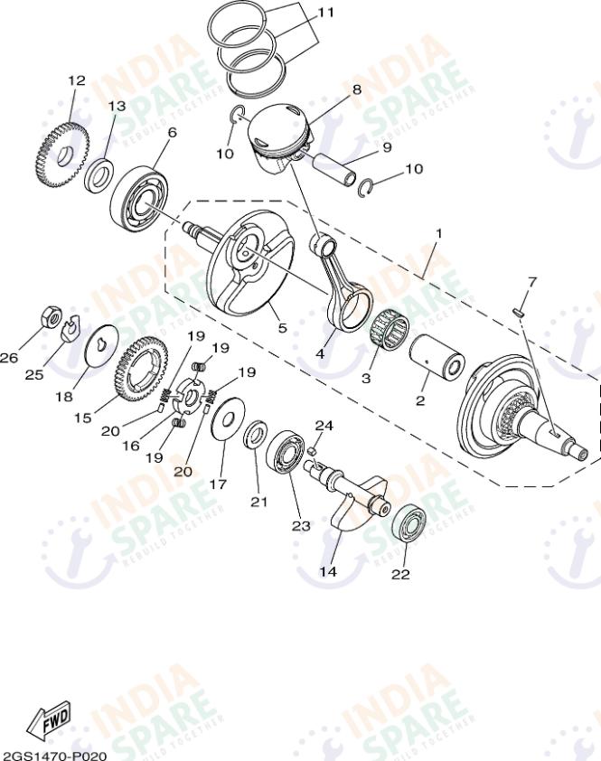 CRANKSHAFT & PISTON